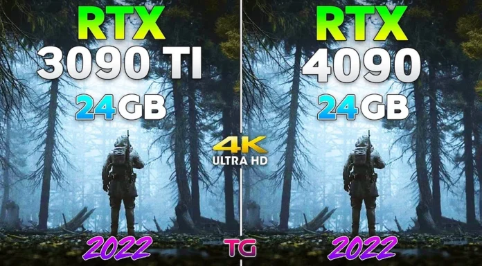 Експерт порівняв топові відеокарти GeForce RTX 4090 та GeForce RTX 3090 Ti