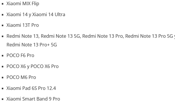 Список пристроїв Xiaomi, які не будуть оновлені до HyperOS 2
