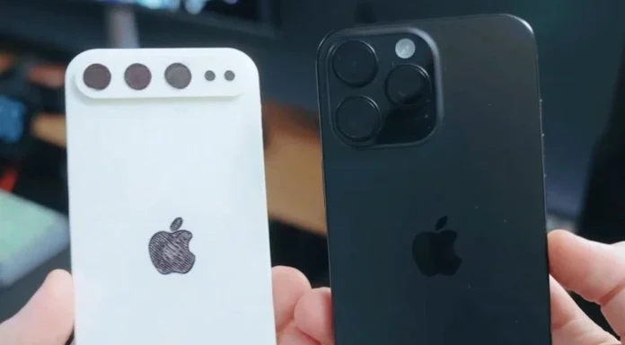 iPhone 17 Air (зліва) і iPhone 16 Pro Max (справа)